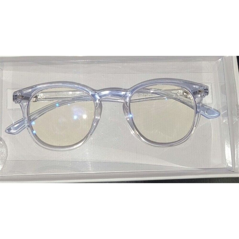 Evolution Eyes CLEAR Thick Frame Round Blue Light Glasses Nerd Readers 0.0 88001